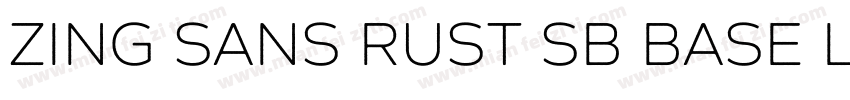 Zing Sans Rust SB Base LD字体转换
